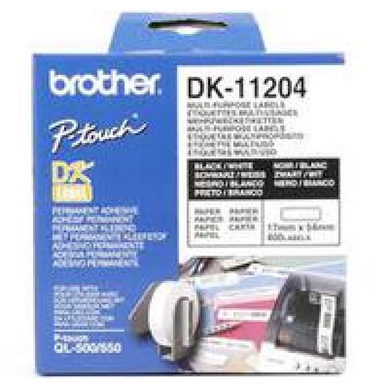 Multi Purpose Label BROTHER 17mm x 54mm x 400 for P-Touch-DK11204