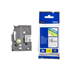 TZ Tape 18mm Blue on Clear, Laminated, 8m lenght, for P-Touch