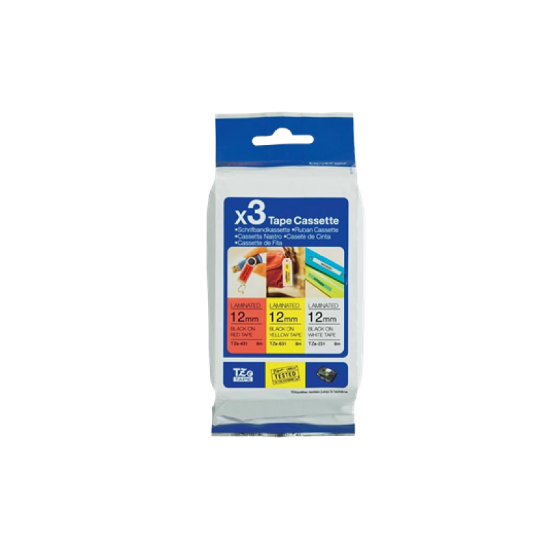 TZ Tape BROTEHR - 3 pcs Multi pack (TZ231+TZ431+TZ631)-TZE31M3