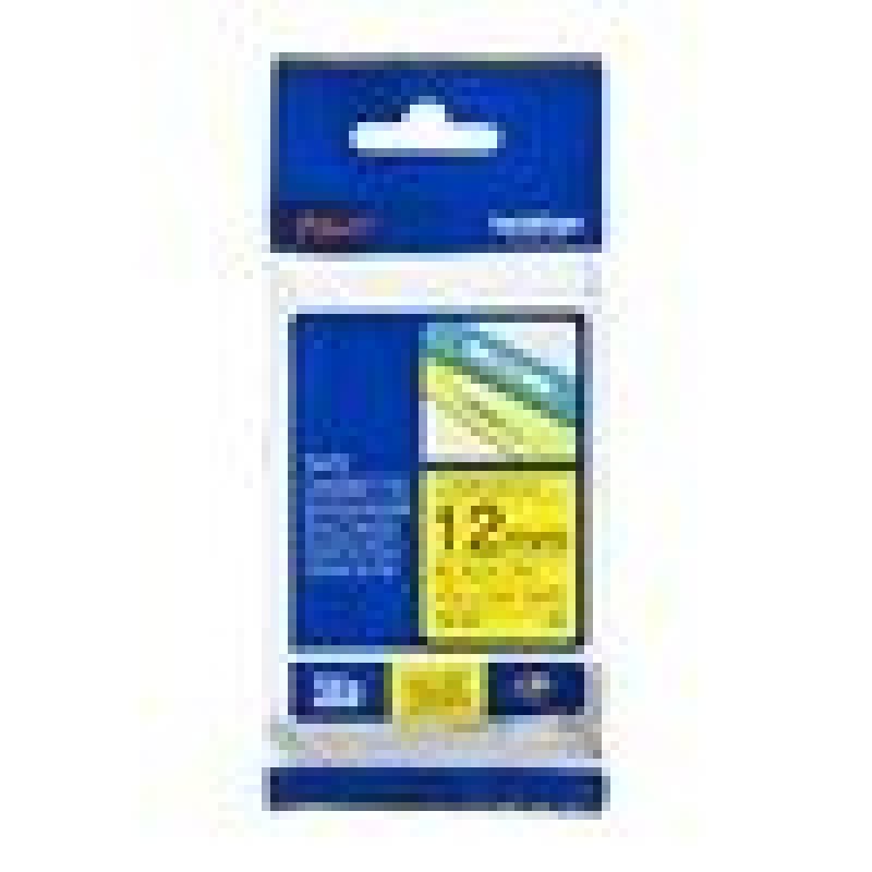 TZ Tape BROTHER 12mm Black on Yellow, Laminated, 8m lenght, for P-Touch-TZE631