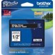 TZ Tape BROTHER 12mm White on Black, Laminated, 8m lenght, for P-Touch-TZE335
