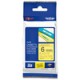 TZ Tape BROTHER 6mm BLACK ON YELLOW, Laminated, 6mm lenght, for P-Touch-TZE611