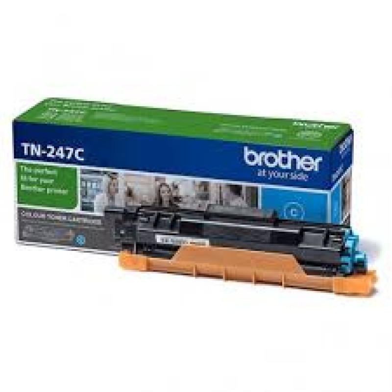 Toner Cartridge Brother TN247C for DCP-L3510CDW, DCP-L3550CDW, HL-L3210CW, HL-L3270CDW, MFC-L3730CDN, MFC-L3770CDW up to 2300 pages, Cyan-TN247C