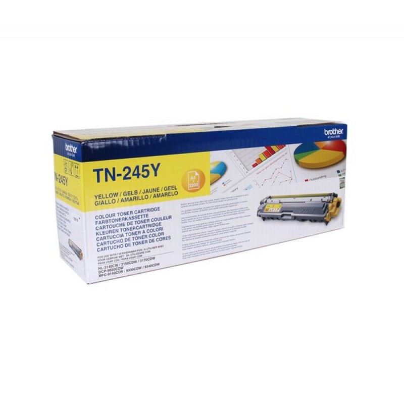 Yellow Toner Cartridge BROTHER for HL 3140CW/3170CDW, 2200pages-TN245Y