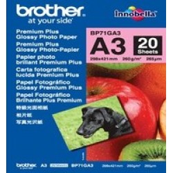 Paper BROTHER 20 sheets glossy A3 paper