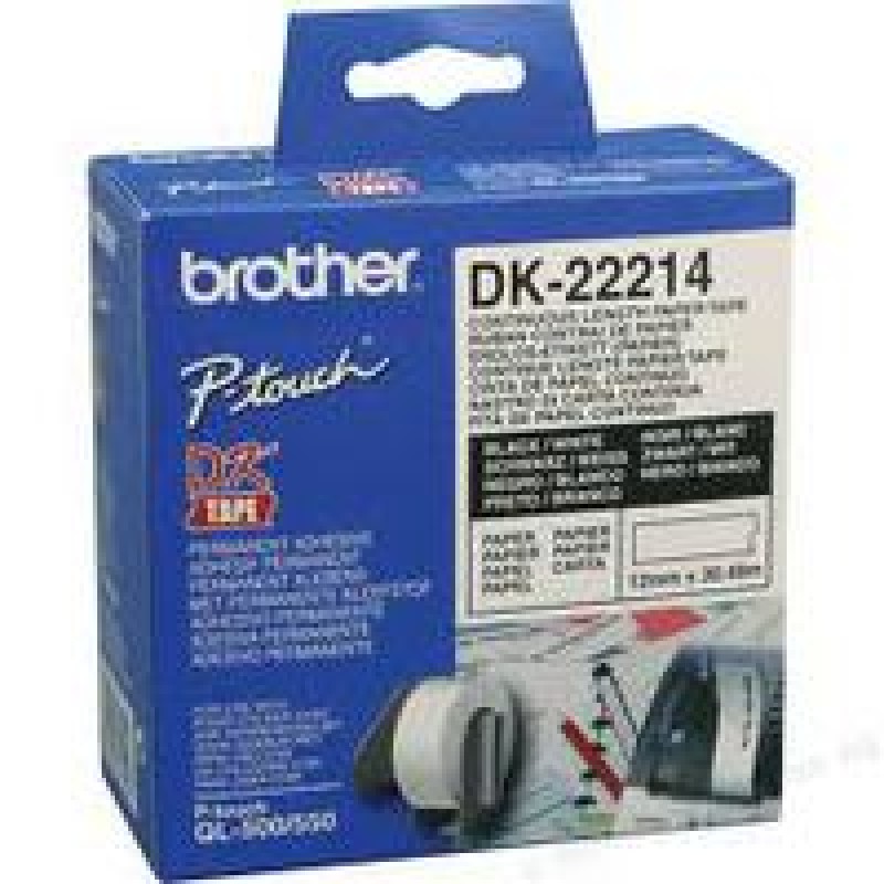 Paper Tape BROTHER Continuous 12mm x 30.48m for QL-5xx-DK22214