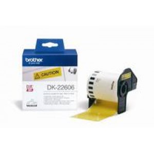 Paper Tape BROTHER Film Yellow 62mm X 15.24m for QL-5xx