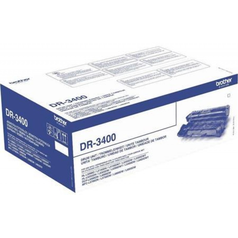 Drum Unit BROTHER for HLL6400DW, 50 000p. at 3p. per job, 30 000 pages at 1 page per job-DR3400