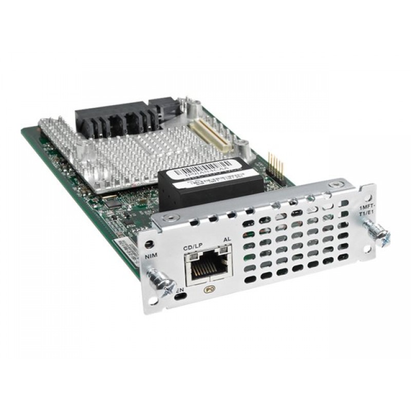 CISCO 1 port Multiflex Trunk Voice/Clear-channel Data T1/E1 Module, NIM-1MFT-T1/E1=