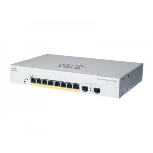 CISCO Business Switching CBS220 Smart 8-port Gigabit Full PoE 130W 2x1G SFP uplink external power supply