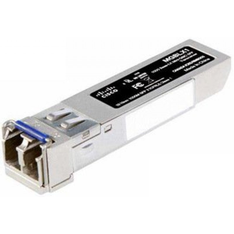 CISCO MGBLX1 1000BASE-LX SFP transceiver, for single-mode fiber, 1310 nm wavelength, support up to 10 km-MGBLX1