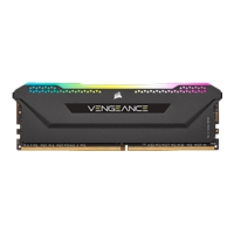 CORSAIR DDR4 16GB 2x8GB 3200MHz DIMM CL16 VENGEANCE RGB Pro SL Black 1.35V XMP 2.0-CMH16GX4M2E3200C16