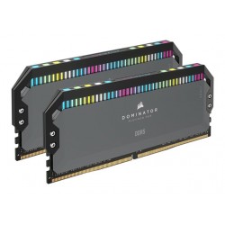CORSAIR DOMINATOR PLATINUM RGB 32GB 2x16GB DDR5 5200MT/s DIMM Unbuffered 40-40-40-77 STD PMIC AMD EXPO Cool Grey Heatspreader 1.25V
