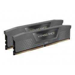 CORSAIR VENGEANCE 64GB 2x32GB DDR5 5200MT/s DIMM Unbuffered 40-40-40-77 Std PMIC AMD EXPO Cool Grey Heatspreader Black PCB 1.25V