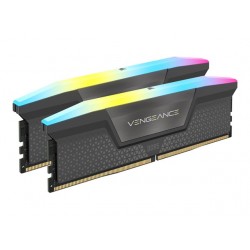 CORSAIR VENGEANCE RGB 32GB 2x16GB DDR5 5600MT/s DIMM Unbuffered 36-36-36-76 Std PMIC AMD EXPO Cool Grey Heatspreader 1.25V