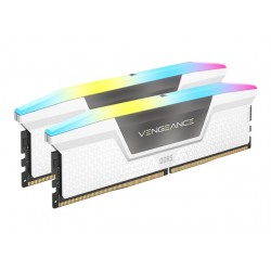 CORSAIR VENGEANCE RGB 32GB 2x16GB DDR5 6200MHz DIMM Unbuffered 36-39-39-76 STD PMIC XMP 3.0 White Heatspreader Black PCB 1.3V
