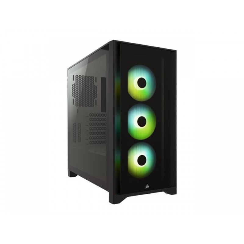 CORSAIR iCUE 4000X RGB Tempered Glass Mid-Tower Black case-CC-9011204-WW