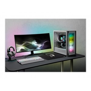 CORSAIR iCUE 5000X RGB Tempered Glass Mid-Tower ATX Smart Case White