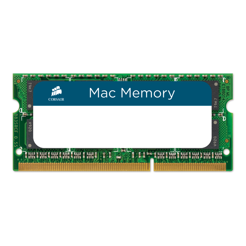 Corsair DDR3, 1066MHz 4GB (1 x 4GB) 204 SODIMM, Apple Qualified, Unbuffered-CMSA4GX3M1A1066C7