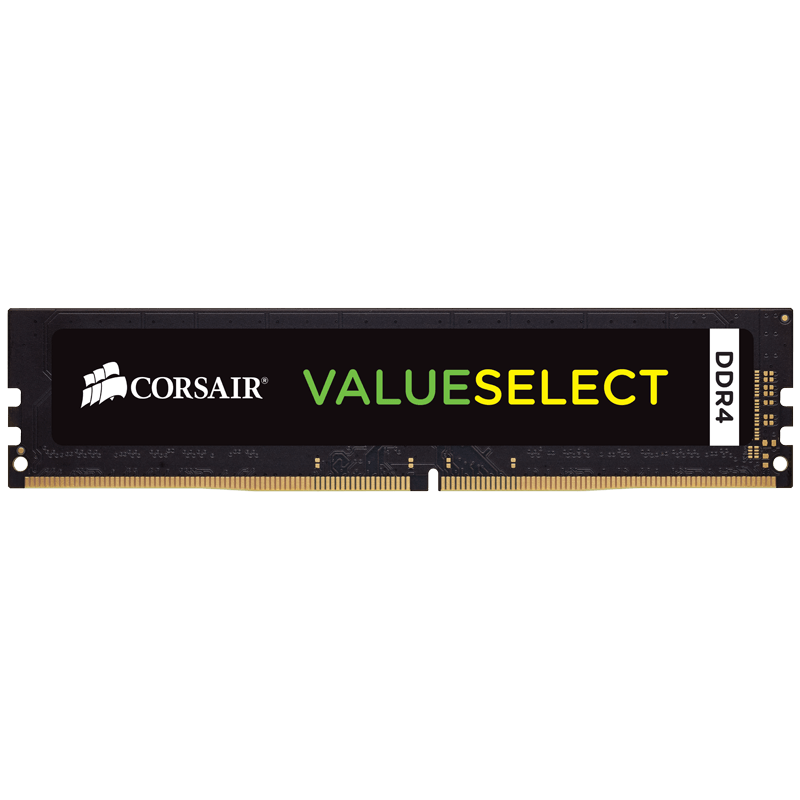 Corsair DDR4, 2400MHZ 4GB (1 x 4GB) 288 DIMM 1.20V, Unbuffered, 16-16-16-39, Intel 7th Gen and AMD Ryzen motherboards-CMV4GX4M1A2400C16