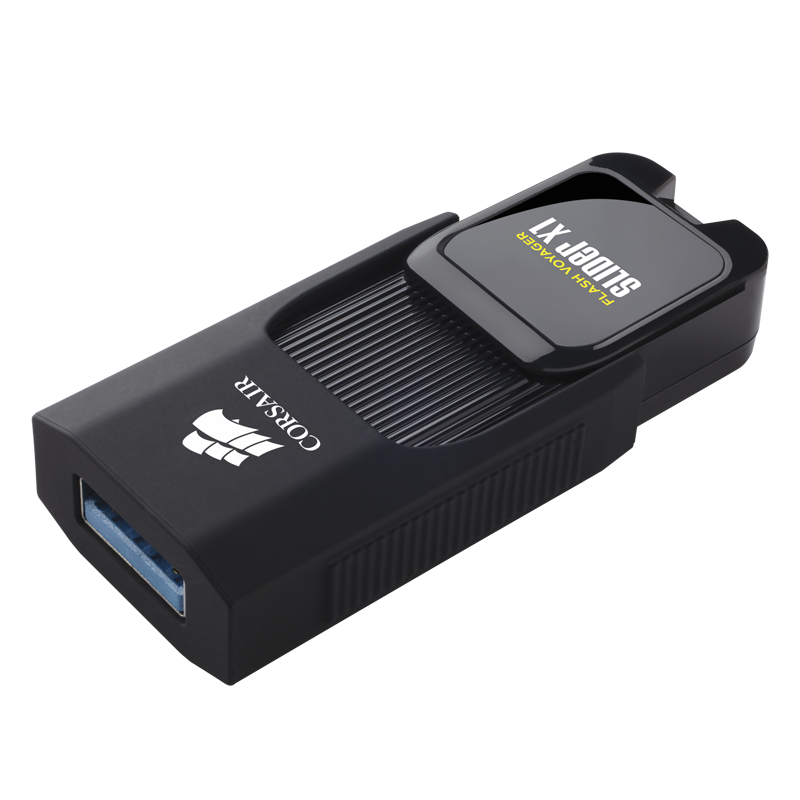 Corsair Voyager Slider X1 USB 3.0 64GB, Capless Design, Read 130MBs, Plug and Play-CMFSL3X1-64GB
