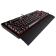 Геймърска клавиатура Corsair K68 Mechanical (устойчива на заливане, Red Backlit, Cherry MX Red, US layout) Black-CH-9102020-NA