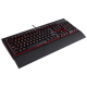 Геймърска клавиатура Corsair K68 Mechanical (устойчива на заливане, Red Backlit, Cherry MX Red, US layout) Black-CH-9102020-NA
