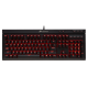 Геймърска клавиатура Corsair K68 Mechanical (устойчива на заливане, Red Backlit, Cherry MX Red, US layout) Black-CH-9102020-NA
