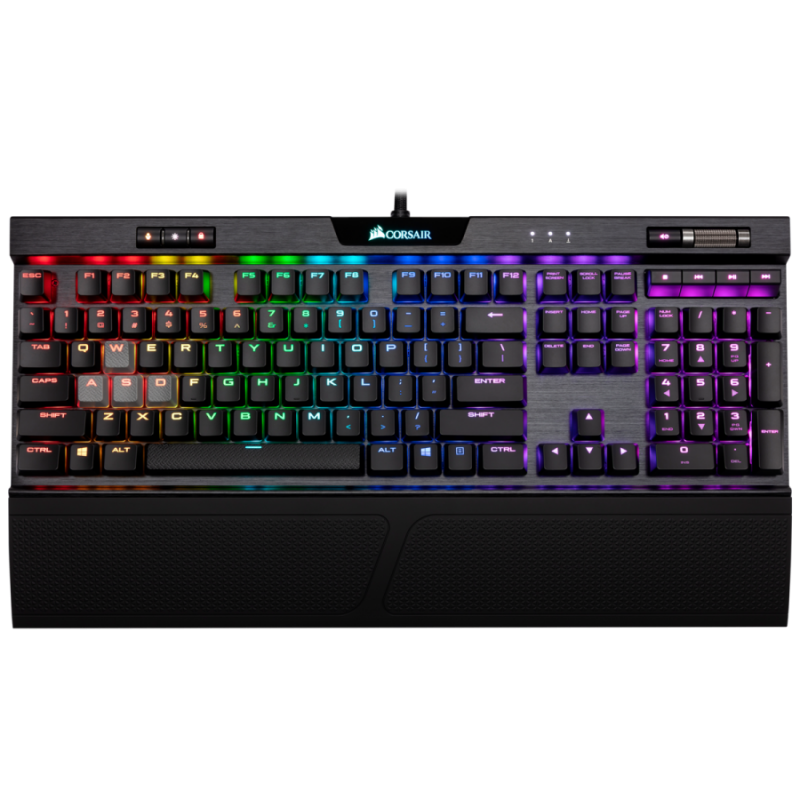 Corsair Gaming™ K70 RGB MK.2 Low Profile RAPIDFIRE Mechanical Gaming Keyboard, Cherry MX Low Profile Speed (US)-CH-9109018-NA