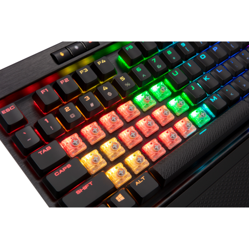 Corsair Gaming™ K70 RGB MK.2 Low Profile RAPIDFIRE Mechanical Gaming Keyboard, Cherry MX Low Profile Speed (US)-CH-9109018-NA