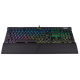 Геймърска клавиатура Corsair K70 RGB MK.2 Mechanical (метална основа, RGB Backlit, Cherry MX Brown, US layout) Black-CH-9109012-NA