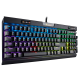 Corsair Gaming™ K70 RGB MK.2 RAPIDFIRE Mechanical Gaming Keyboard, Backlit RGB LED, Cherry MX Speed (US)-CH-9109014-NA