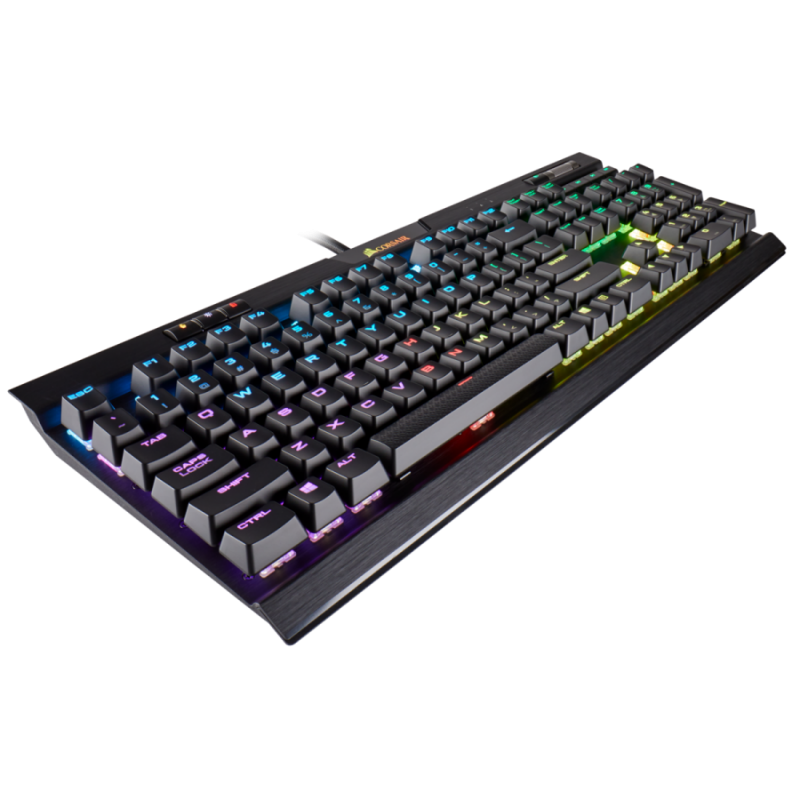 Corsair Gaming™ K70 RGB MK.2 RAPIDFIRE Mechanical Gaming Keyboard, Backlit RGB LED, Cherry MX Speed (US)-CH-9109014-NA