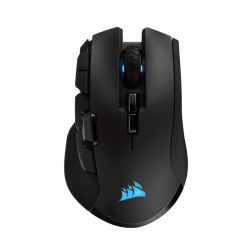 Геймърска мишка Corsair IronClaw RGB Wireless with Slipstream Technology, FPS/MOBA (10 програмируеми бутона, 3 профилa, RGB LED, 18 000 dpi, до 1000Hz, Wireless & USB, Black)