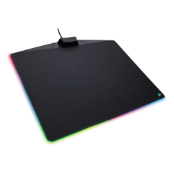 Геймърски пад Corsair Gaming MM800 RGB Polaris, 350mm x 260mm x 5mm(15 отделни RGB зони, вграден USB порт, ниска степен на триене, гумирана основа)