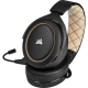 Геймърски слушалки Corsair HS70 PRO Wireless Gaming Headset (50mm неодимови говорители, 7.1 съраунд, 16 часа с едно зареждане, контрол на звука, микрофон, USB) Cream-CA-9011210-EU
