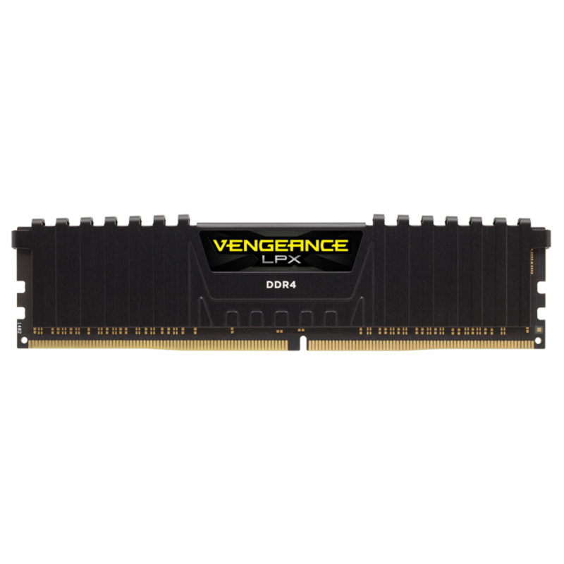 Corsair DDR4, 2400MHz 8GB (2 x 4GB) 288 DIMM, Unbuffered, 16-16-16-39, Vengeance LPX Black Heat spreader, 1.20V, XMP 2.0 , Intel new Gen-CMK8GX4M2A2400C16