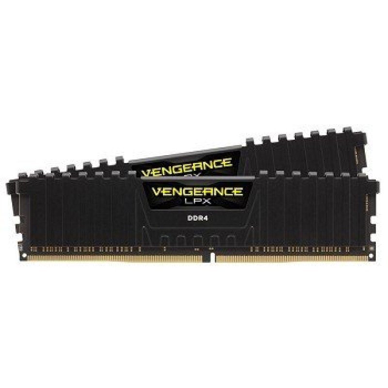 Corsair DDR4, 3000MHz 16GB (2 x 8GB) 288 DIMM, Unbuffered, 15-17-17-35, Vengeance LPX Black Heat spreader, 1.35V, XMP 2.0, Supports 6th Intel® Core™ i5/i7-CMK16GX4M2B3000C15