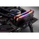 Corsair DDR4, 3200MHz 16GB (2 x 8GB) 288 DIMM, Unbuffered, 16-18-18-36, Vengeance RGB PRO black Heat spreader, RGB LED, 1.35V, XMP 2.0-CMW16GX4M2C3200C16