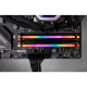 Corsair DDR4, 3200MHz 16GB (2 x 8GB) 288 DIMM, Unbuffered, 16-18-18-36, Vengeance RGB PRO black Heat spreader, RGB LED, 1.35V, XMP 2.0-CMW16GX4M2C3200C16