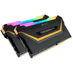 Corsair DDR4, 3200MHz 16GB (2 x 8GB) 288 DIMM, Unbuffered, 16-18-18-36, Vengeance RGB PRO black Heat spreader, RGB LED, 1.35V, XMP 2.0, TUF Gaming Edition