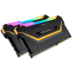 Corsair DDR4, 3200MHz 16GB (2 x 8GB) 288 DIMM, Unbuffered, 16-18-18-36, Vengeance RGB PRO black Heat spreader, RGB LED, 1.35V, XMP 2.0, TUF Gaming Edition-CMW16GX4M2C3200C16-TUF