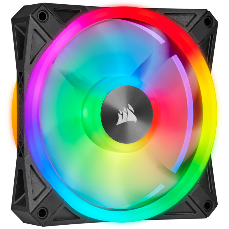 Corsair iCUE QL120 RGB Individually Addressable RGB LED, PWM control, 120mm Fan, Single Pack-CO-9050097-WW