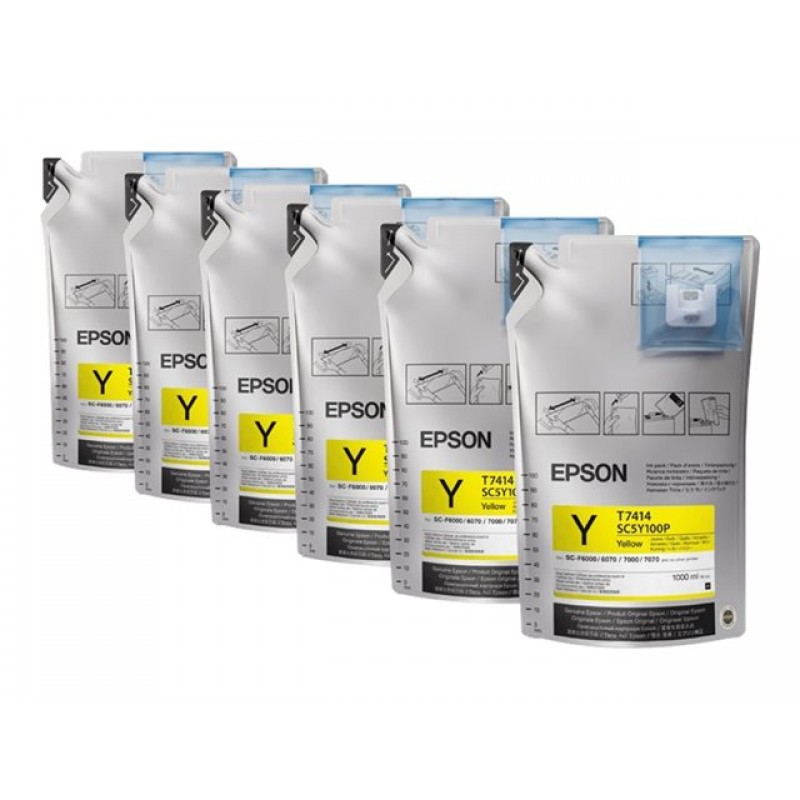 EPSON UltraChrome DS Yellow T741400 1Lx6packs-C13T741400