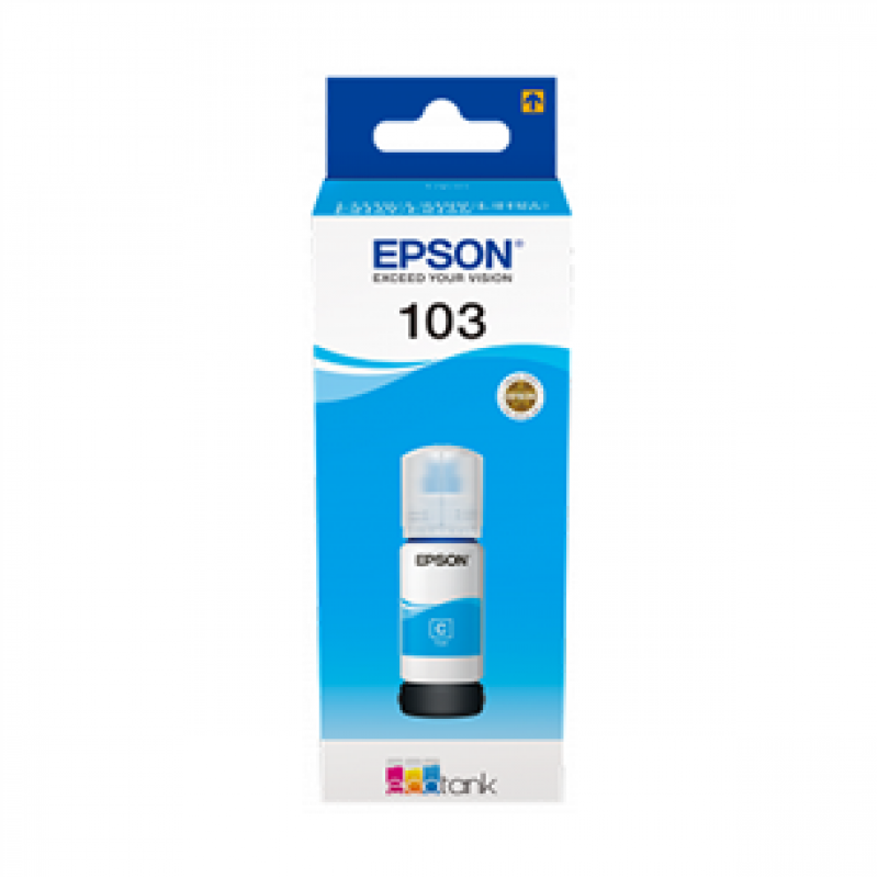 Ink Cartridge  EPSON 103 EcoTank Cyan ink bottle for L3110; L3111; L3150; L3151-C13T00S24A