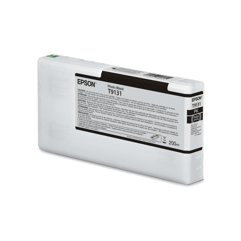 Ink Cartridge EPSON, Ultrachrome® HDR, T9131, Singlepack, 1 x 200.0 ml Photo Black, Standard-C13T913100