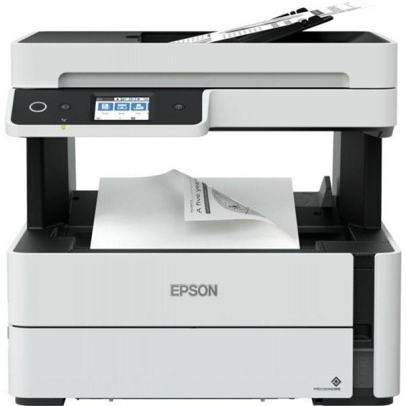 Ink Mono Multifunctional Device EPSON EcoTank M3170 ; 20 ppm, max duty 20.000 pages per month, LCD screen, White-C11CG92403