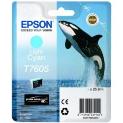 Ink Cartridge for EPSON SC-P600 - T7605 Light Cyan