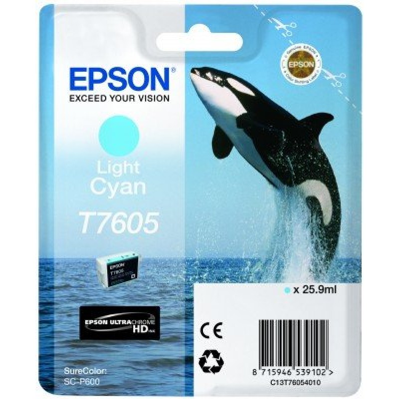 Ink Cartridge for EPSON SC-P600 - T7605 Light Cyan-C13T76054010