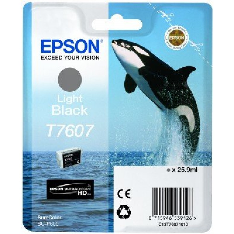 Ink Cartridge for EPSON SC-P600 - T7607 Light Black-C13T76074010